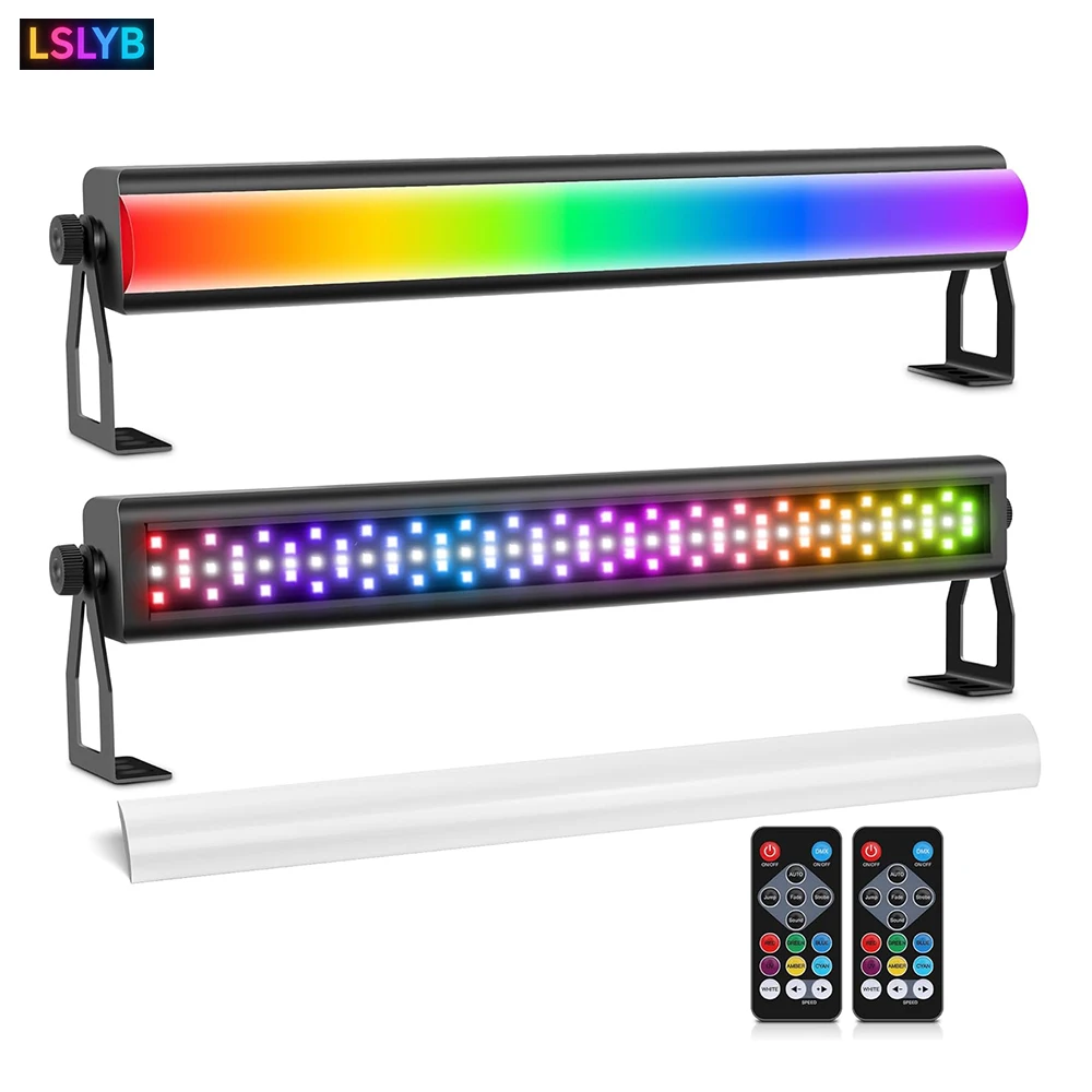 

2PCS/50W LED Stage Pixel Light Bar 108LEDs RGB+W Wash Light Bar DJ Lights Bar For Event Stage Club Party Wedding Dance