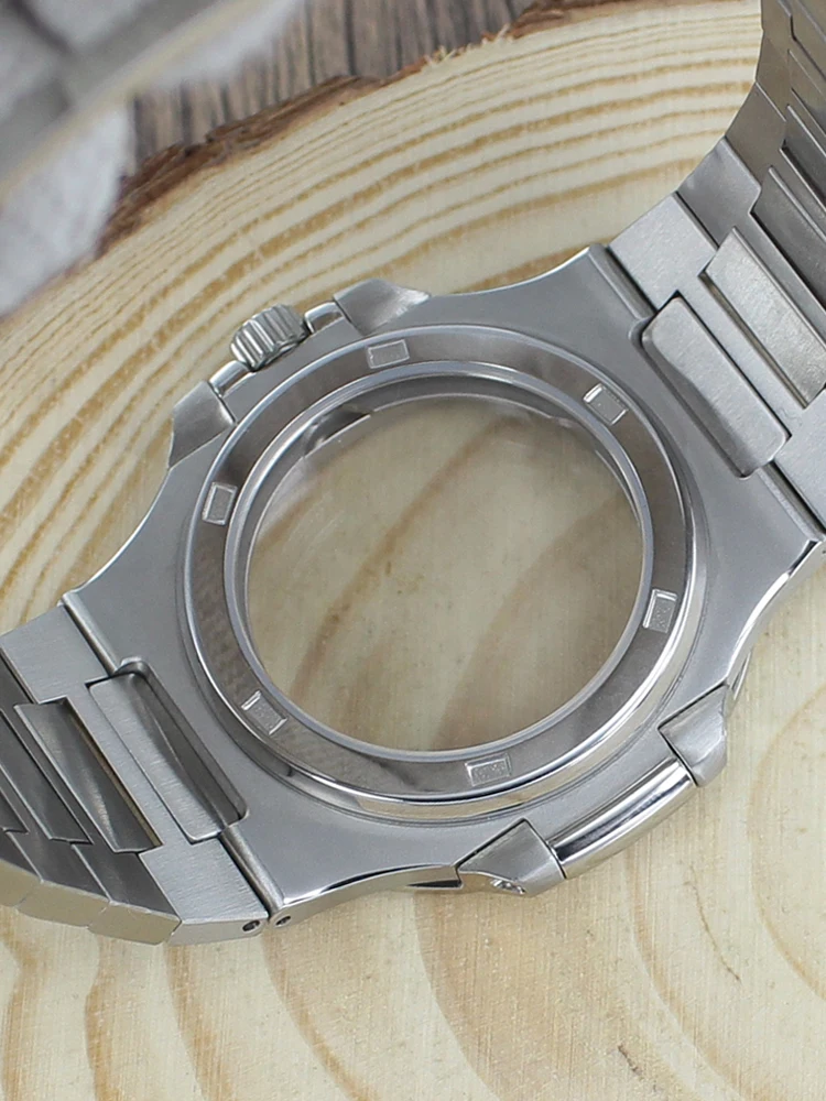 43-mm-Gehäuse mit Saphirglas für Miyota 9015 mechanisches Uhrwerk, ultradünnes Nautilus-Herrenuhrengehäuse mit Armband, 316L MOD-Zubehör – Detail 7