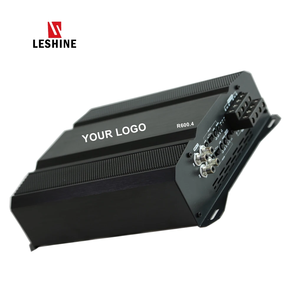 Leshine R600x4 12v 4 Channels High Performance Class D Full Range Digital Amp Music Car Audio Amplifier