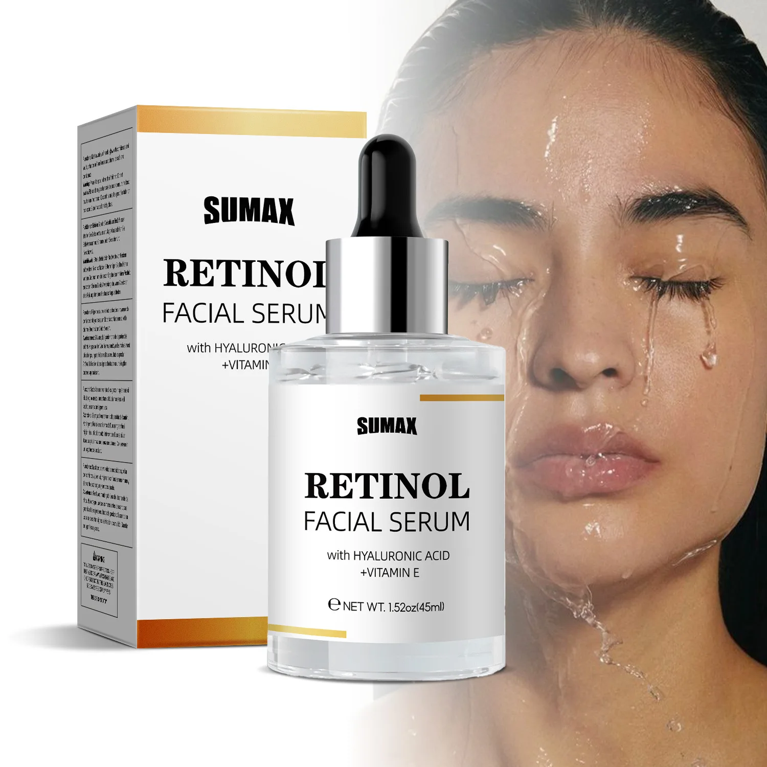 

RETINOL FACIAL SERUM Vitamin CHyaluronic Acid Retinol Serum for Face Firms Tightens Serum Brightening Hydrating Face