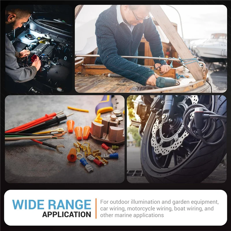 20 قطعة من موصلات، مجموعة متنوعة من قطع الاتصال السريع، غلاف أحمر وأسود وفضي، AWG 12-16، اتصال عالي التحمل 600 فولت 30 أمبير #2