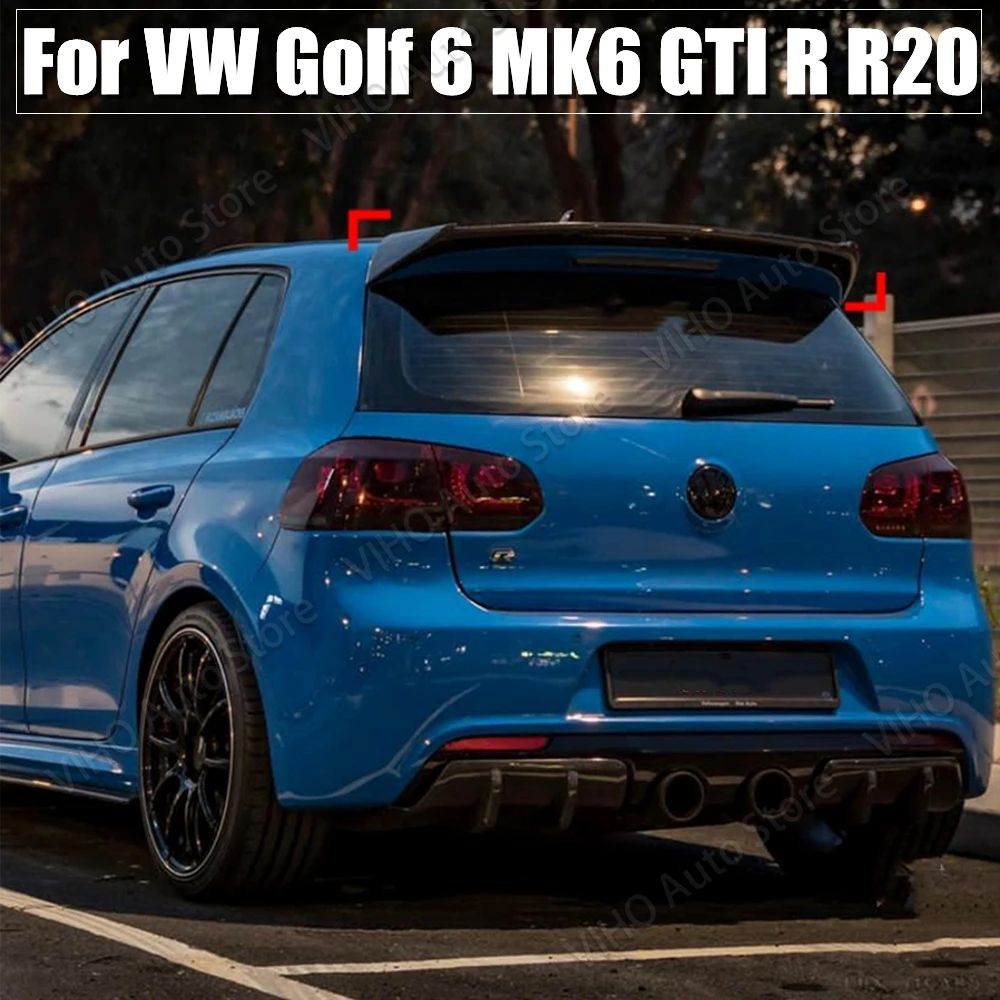 For Volkswagen VW Golf 6 MK6 GTI R R20 2008-2013 Rear Window Roof Spoiler Spoilers Rear Spoiler Lip Trunk Wing Tuning Body Kit