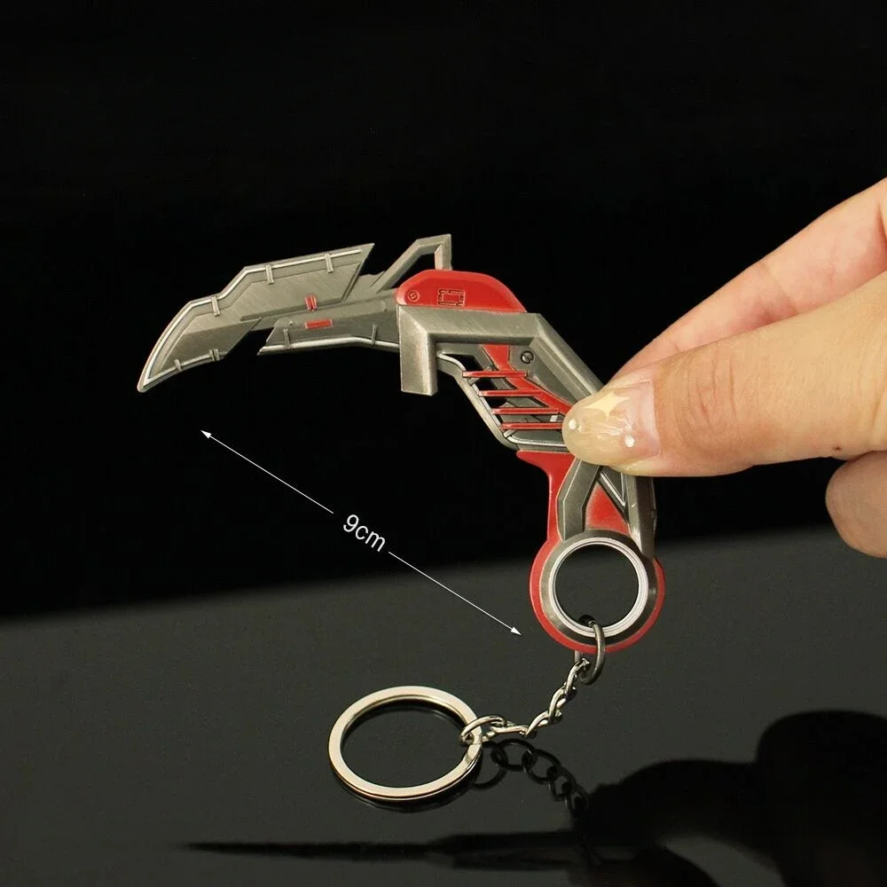 9 センチメートル Valorant キーホルダー RGX 11z プロ Karambit ゲーム周辺金属近接エージェント武器モデルデスクトップ装飾工芸品ギフトおもちゃ