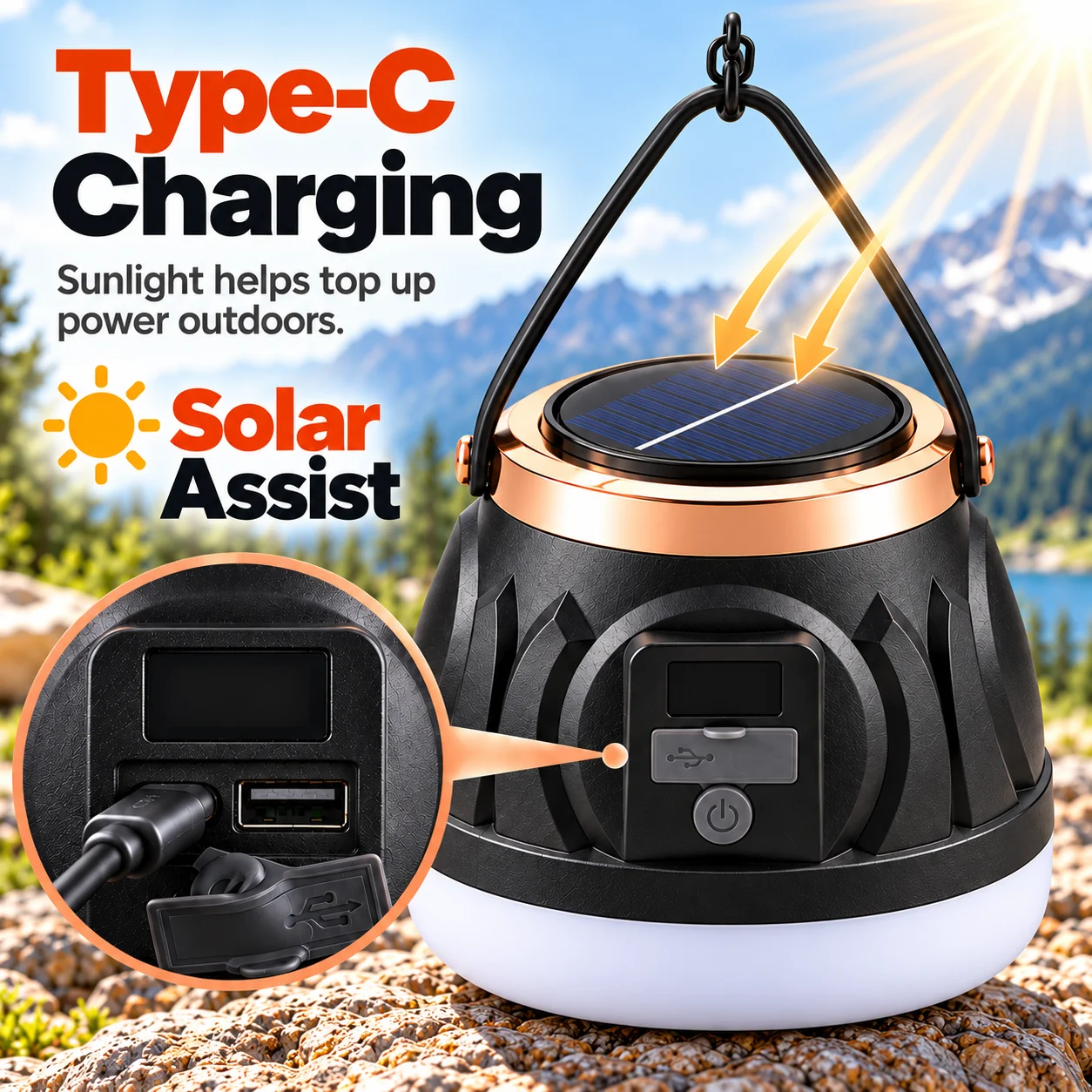 Rechargeable Solar Camping Lig - đánh giá và giá Solar Lantern Camping Collapsible