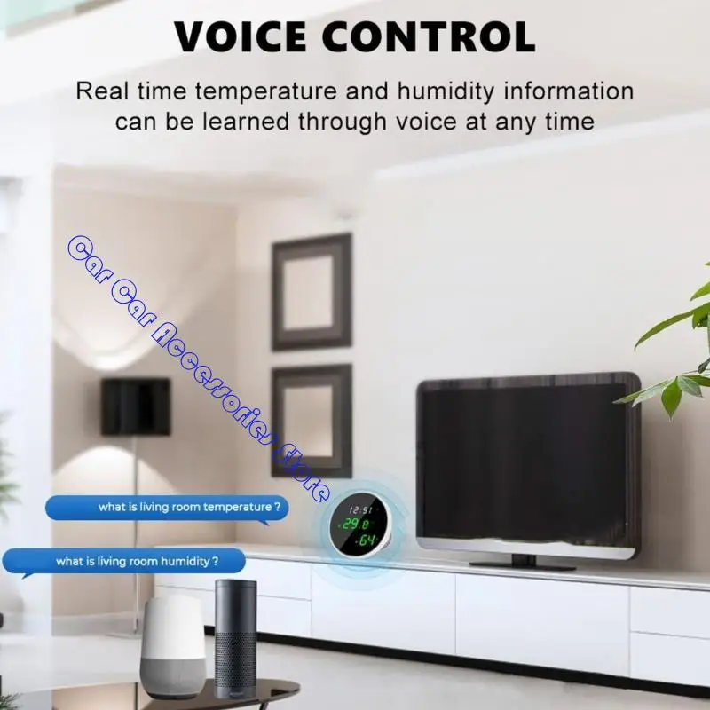 

242D Wireless Humidity Temperature Real Time Data Tracking USB Powered Indoor Climate Easy to Carry for Home