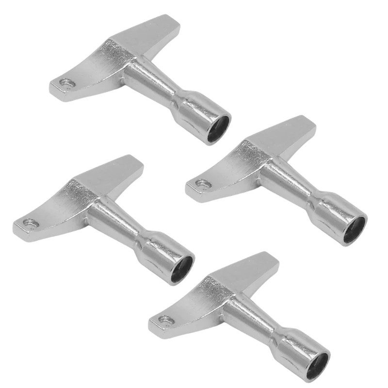 4Pcs Aluminum Drum Keys Set T Drum Tuning Part Standard Square Wrench Drum Key Drum Tuner Key Musical Instrument