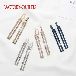 Newest Women Crystal Earrings Multiple Model For Choice Genuine 925 Sterling Silver Dangle Earrings Jewelry Gift For Girl