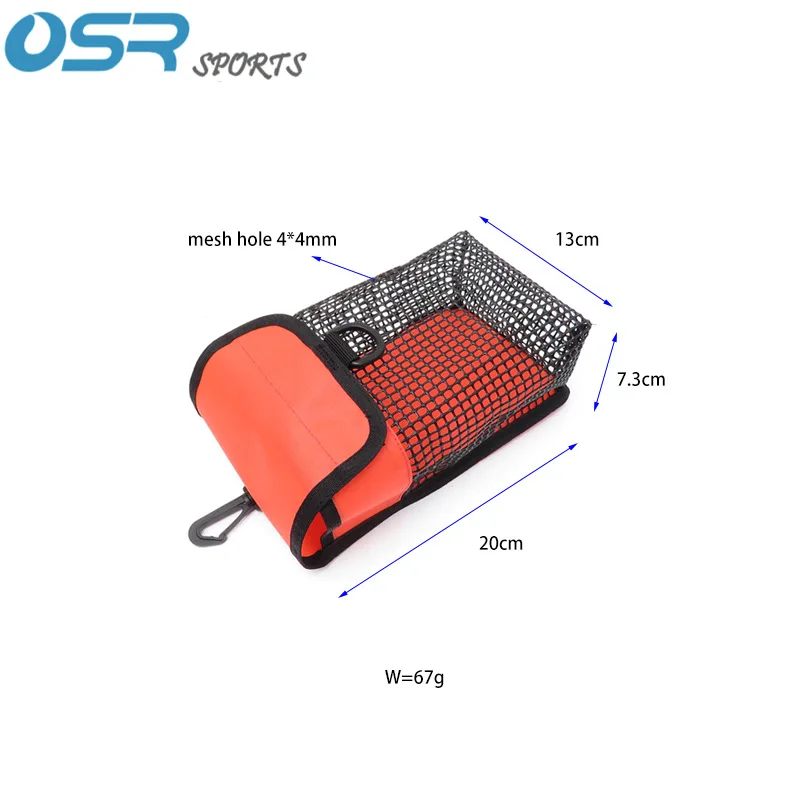 Portable Scuba Diving SMB & Reel Surface Marker Buoy Carrier Mesh Bag  Underwater Gear Carry Pouch