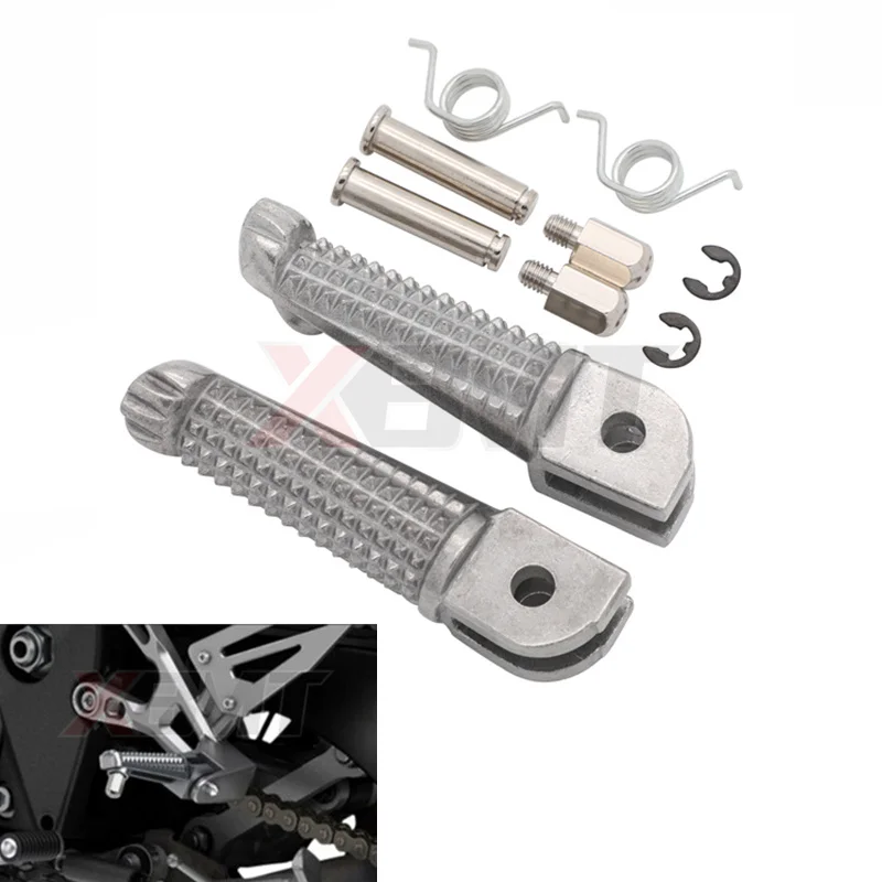 

Motorcycle Front Footrests Foot Pegs For Yamaha YZF R125 R25 R3 MT125 MT25 MT03 MT09 FZ09 MT-03 MT-10 MT10 MT-09