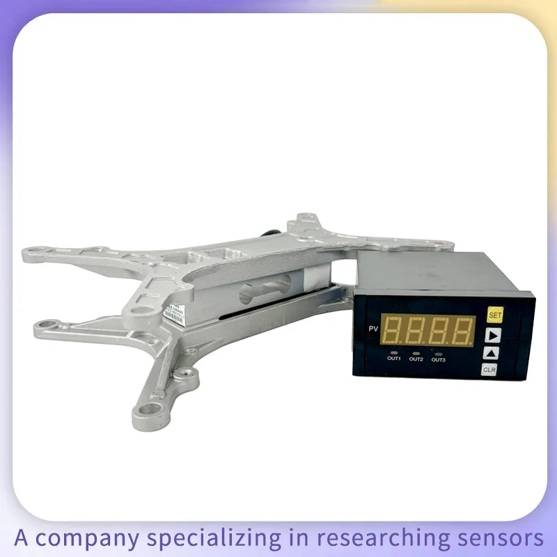 

Single Point Weighing Sensor with Bracket and Indicator, Load Cell Suit with Weighing Rack Digital Display Controller Instrument