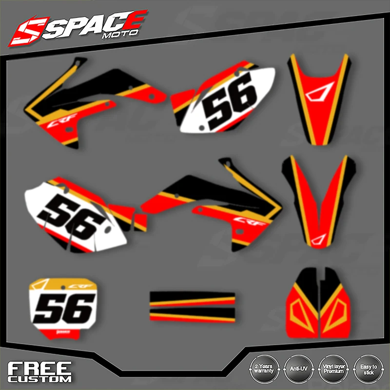

SPACE Motorcycle Graphics Background Decal for CRF150 2007 2008 2009 2010-2020 CRF150R CRF150 Decals Stickers Kit