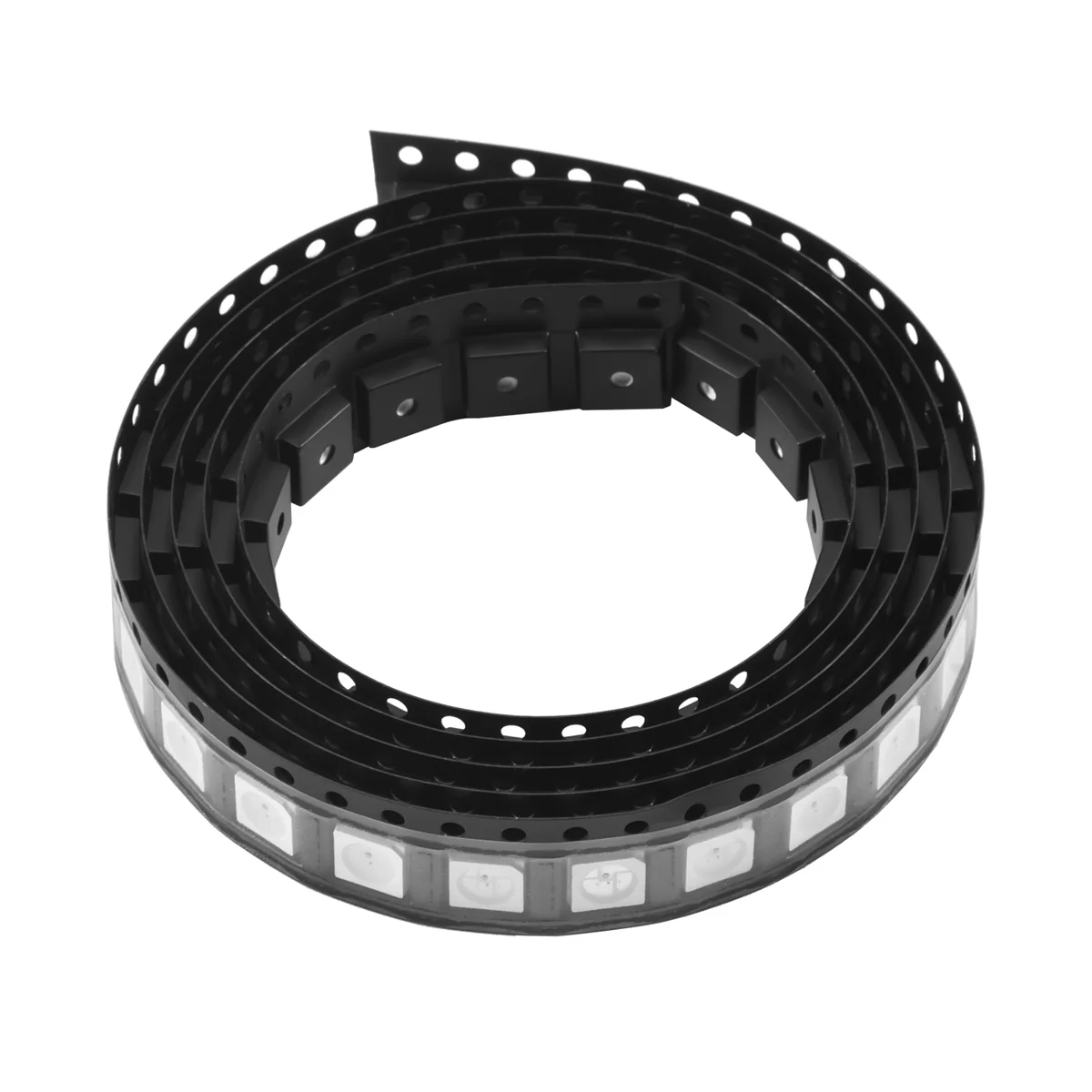 SMIEA 100 PCS WS2812B RGB LED Chip 5050SMD Branco PCB WS2812 Pixels de chip individualmente endereçáveis DC5V