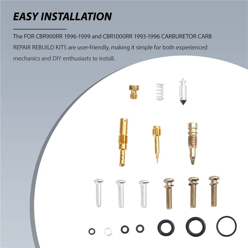 هيم لهوندا CBR900RR 1996-1999 CBR1000RR 1993-1996 المكربن كارب إصلاح إعادة بناء أطقم