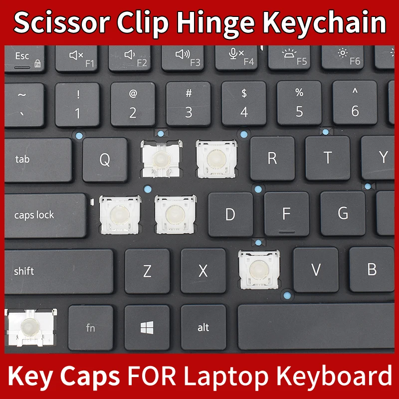 

Replacement Keycap Key Cap Scissor Clip Hinge For Dell Precision 7560 7750 7770 7550 7760 P104F P44E KeyCap Hinge
