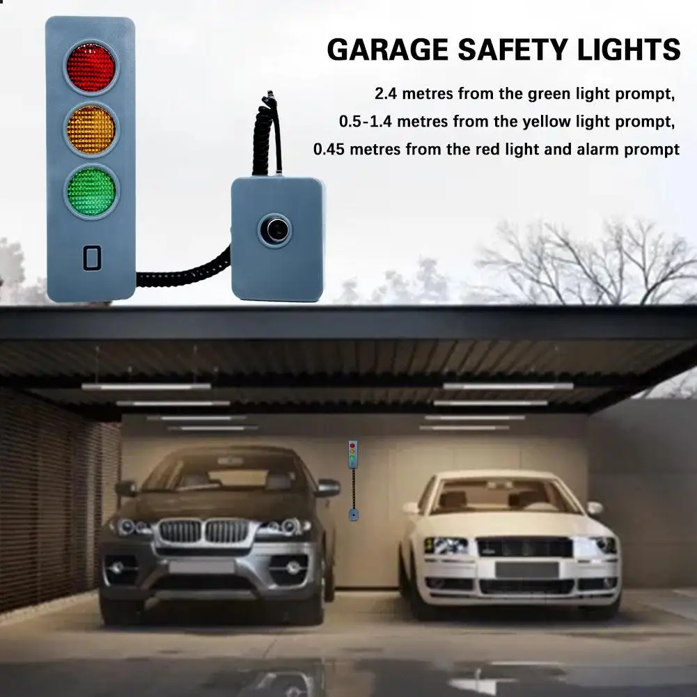 1pcGarage Safe Light Auto Parking System Parking Stopper For Garage Led Park Assist Alarm Garage Parking Sensor Aid Car Acc K7T1