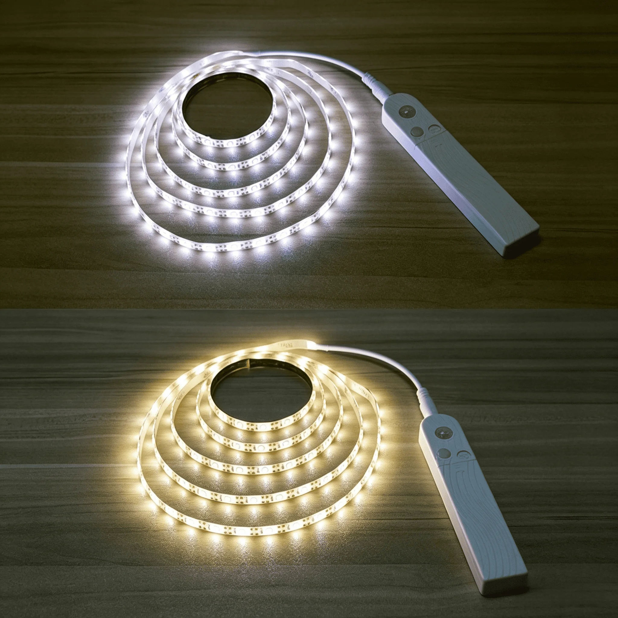 1–5M PIR Motion Sensor LED Strip Light,Battery-Powered Night Light—Ideal for Cabinets, Stairways,Bedrooms,Wardrobes,and Kitchens view 4