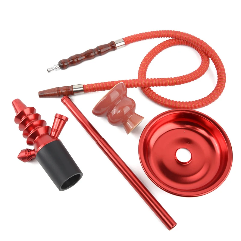 Aluminium Shisha Smoking Water Pipe Hookah Top Flavor Device Narghile Bottle Stem Kit Arab Waterpipe Sheesha Instrument Hookha