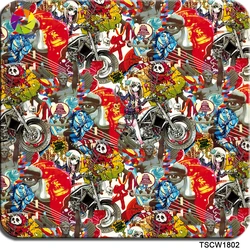 TSAUTOP TSCW1802 Hydro Dipping Printing Film 0.5m X 2m/10m for DIY Customizing Car Parts Motorcycle Accessories
