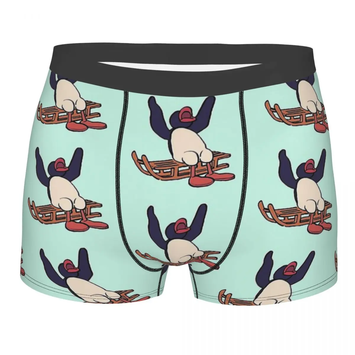 

I Draw Screaming Penguin On A Sleigh Meme Men Boxer Briefs Angery Pingu Breathable Underwear High Quality Print Shorts Gift Idea