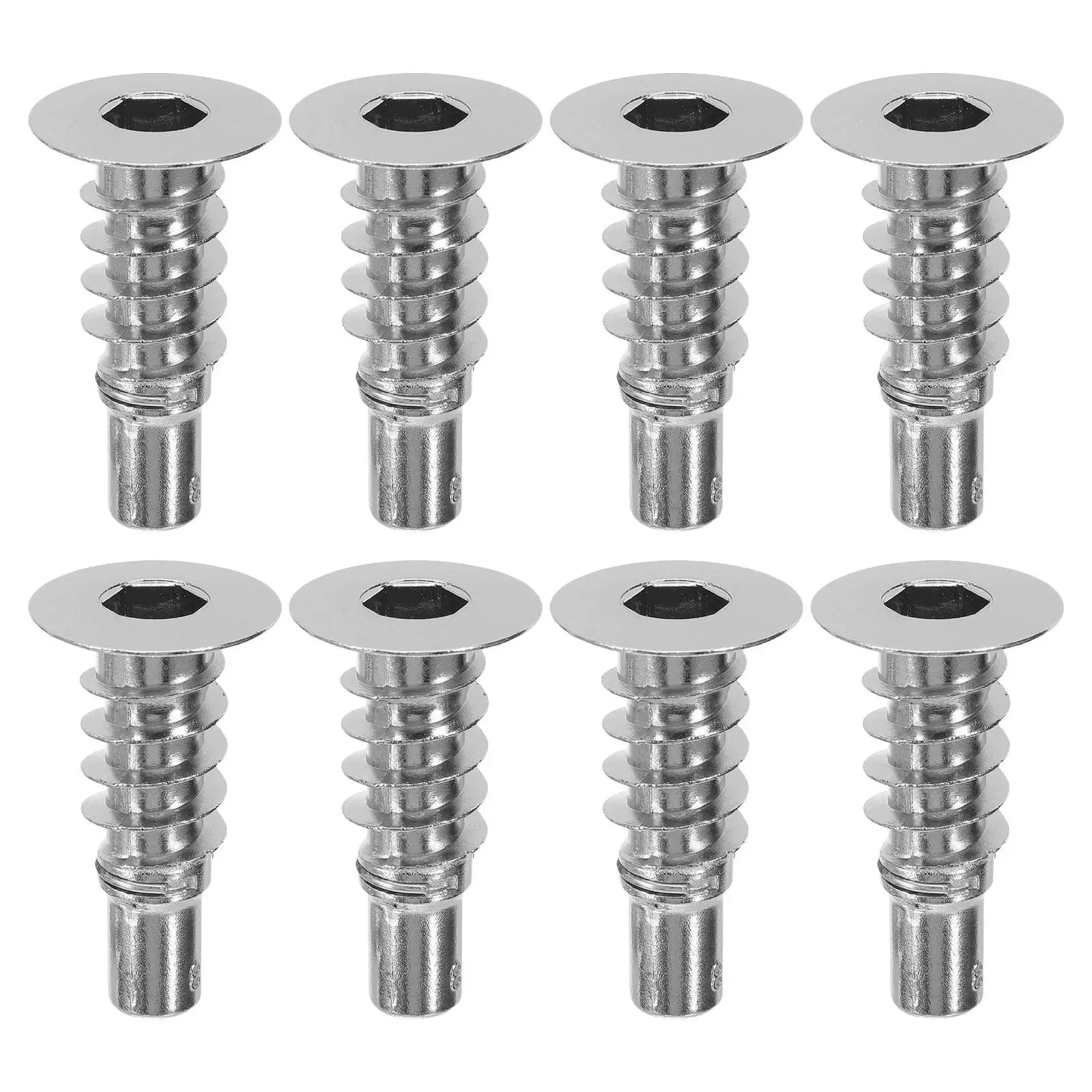 8Pcs Dual Ear Sofa Headrest Hinge Sleeves Heavy Duty Zinc Alloy Adjustable Recliner Parts Couch Hardware Replacement Insert
