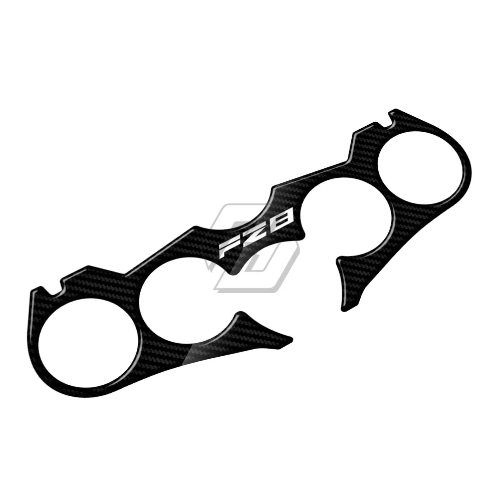 Moto carbon look Decal Pad Triple Tree Top Clamp adesivo anteriore superiore per FZ8 2010 2011 2012 2013 2014