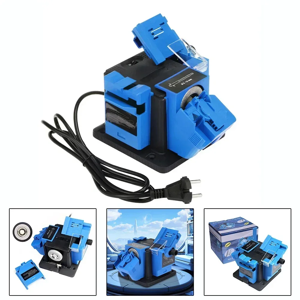 65W Cutter Sharpener Fully 6000 Rpm Automatic Household Electric Sharpener Power Tools For HSS Drill Electric Grinder Chisel