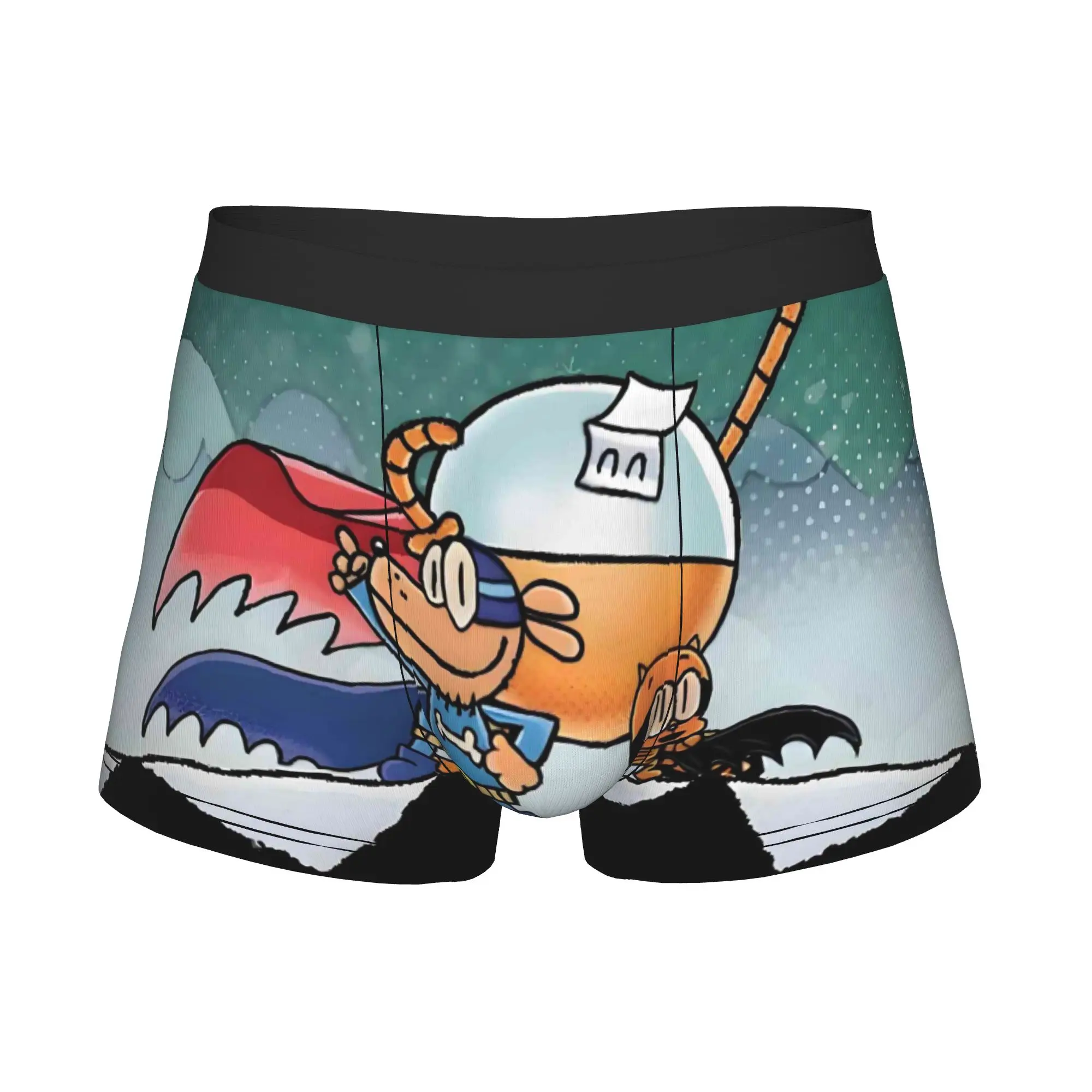 D-Dogman Cat Kid Underwear Male Printed Comic  Boxer Shorts Panties Briefs Soft Underpants