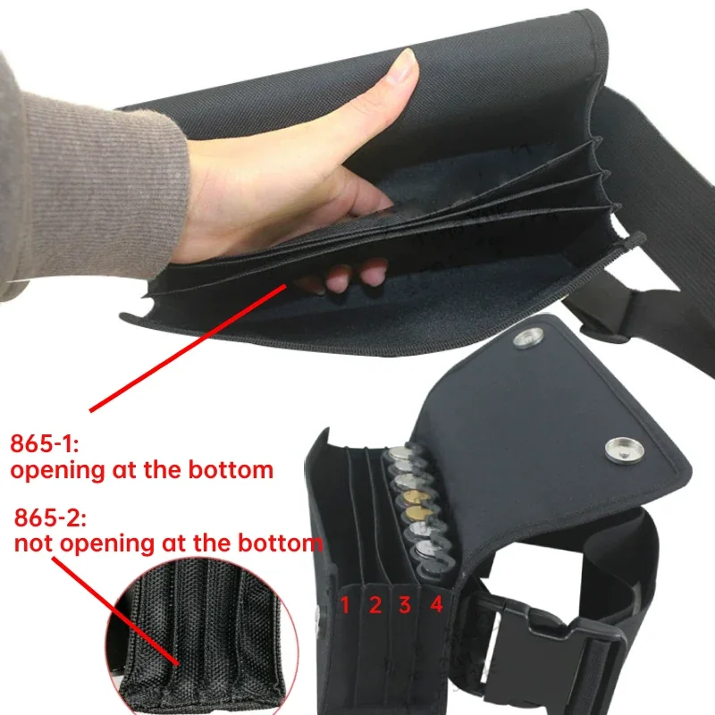 กระเป๋าใส่เหรียญ, กระเป๋าคาดเอวพิเศษสําหรับแคชเชียร์ที่ทํางานในการขายตั๋วธนาคาร, กระเป๋าคัดแยกเปลี่ยนอเนกประสงค์