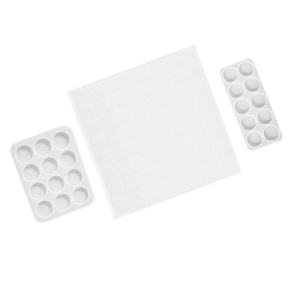 

3pcs Crown Chess Pieces DIY Mould Simple Silicone Mold for International Chess Making Reusable Fadeless Washable