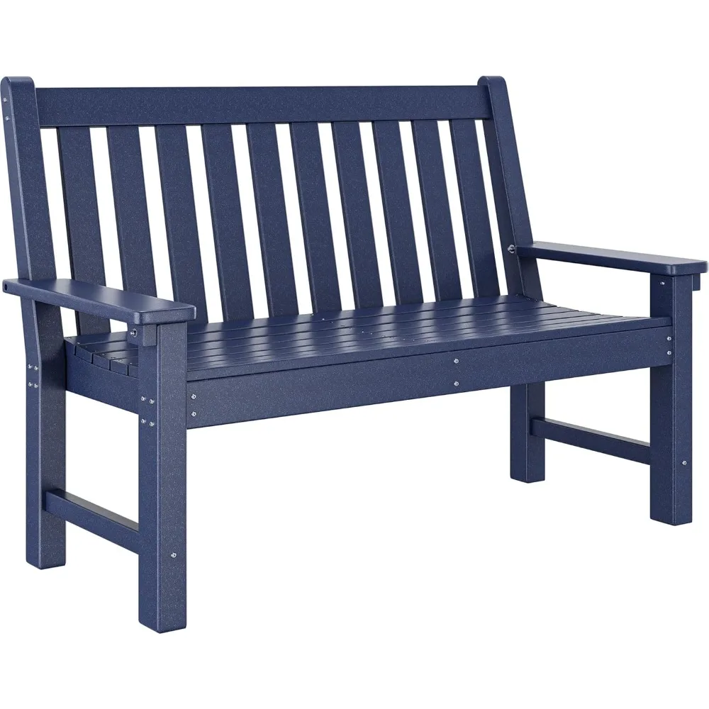 

Garden Bench, All Weather Outdoor Bench For 2-3 Persons, Fade/rot Resistance Patio Benches For Park, Porch, Patio & Backyard (n