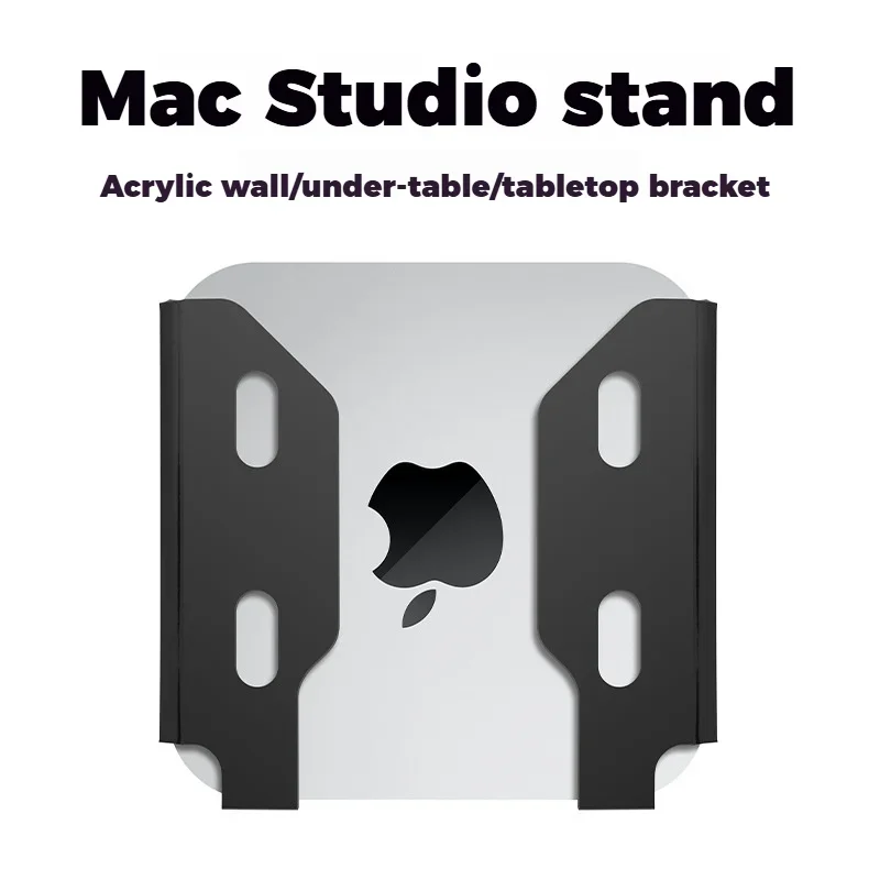 for Mac Studio Desktop/wall-Mounted Mount Holder Space-Saving Laptop Pc Cooling Frame Host Stand Acrylic Bracket Storage Rack