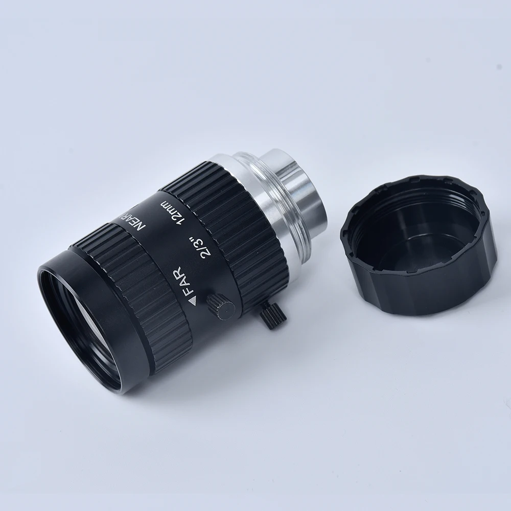 رائجة البيع عالية الأداء 10MP التركيز الثابت C-mount FA آلة رؤية عدسة الكاميرا 2/3 "12 مللي متر ملحقات العدسات البصرية #6