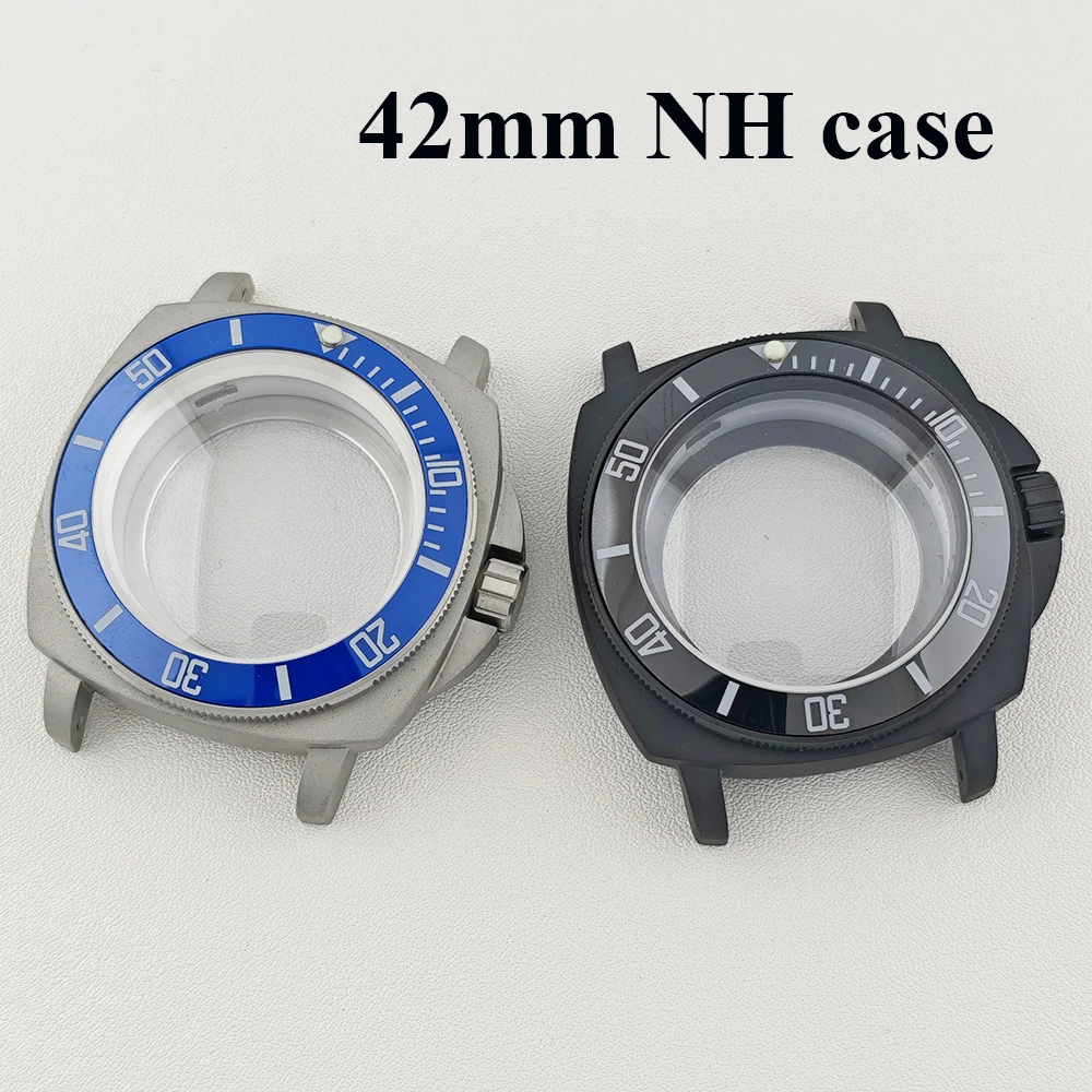 Nh35 Square Case 42mm Square Automatic Watch Case Sapphire Crystal with NH35 NH36 NH34 ...