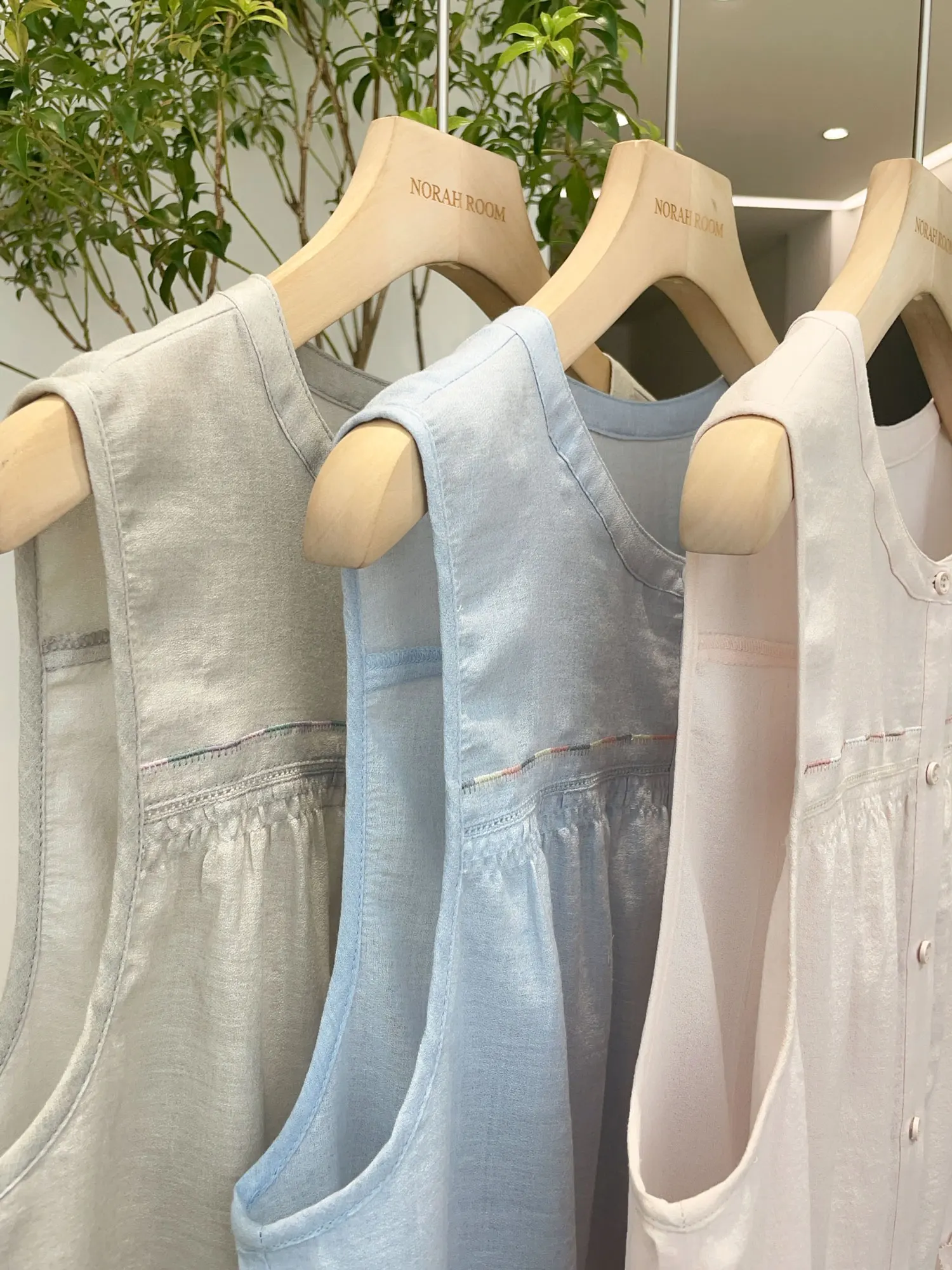 Nolara Authentic Summer 2025 Brand Island Ricamato rotondo Ne Pieghettato Svel irt Donna Coreana Sle Loose Fit Cotton