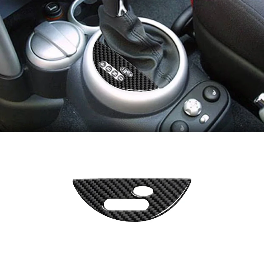 

For Mini Cooper 2002 2003 2004 Brake Controller Panel Decoration Sticker Cover Car Interior Accessory Black Red Carbon Fiber