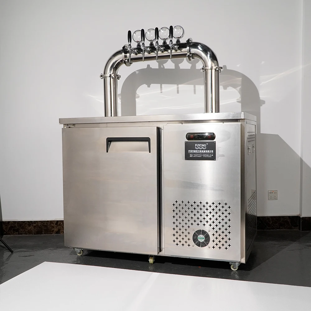 Distributeur de bière à refroidissement par air en acier inoxydable, refroidisseur de bière à pression, fût de bière Kegerator, équipement de refroidissement de bière