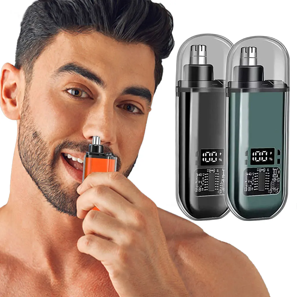 Portable Electric Ear And Nose Hair Trimmer USB Rechargeable Silent Clipper for Personal Hygiene Great Gift Idea