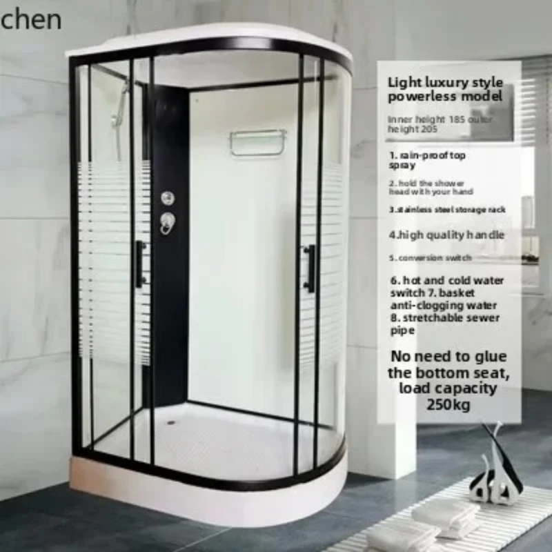 

T29- integral shower room bathroom pulley glass partition arc fan closed bath room
