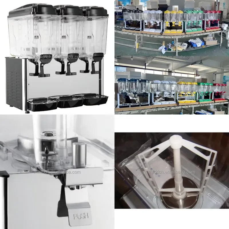 Commercial High Quality for Derry 3 Cans Cold Juice Dispenser Beverage Dispenser