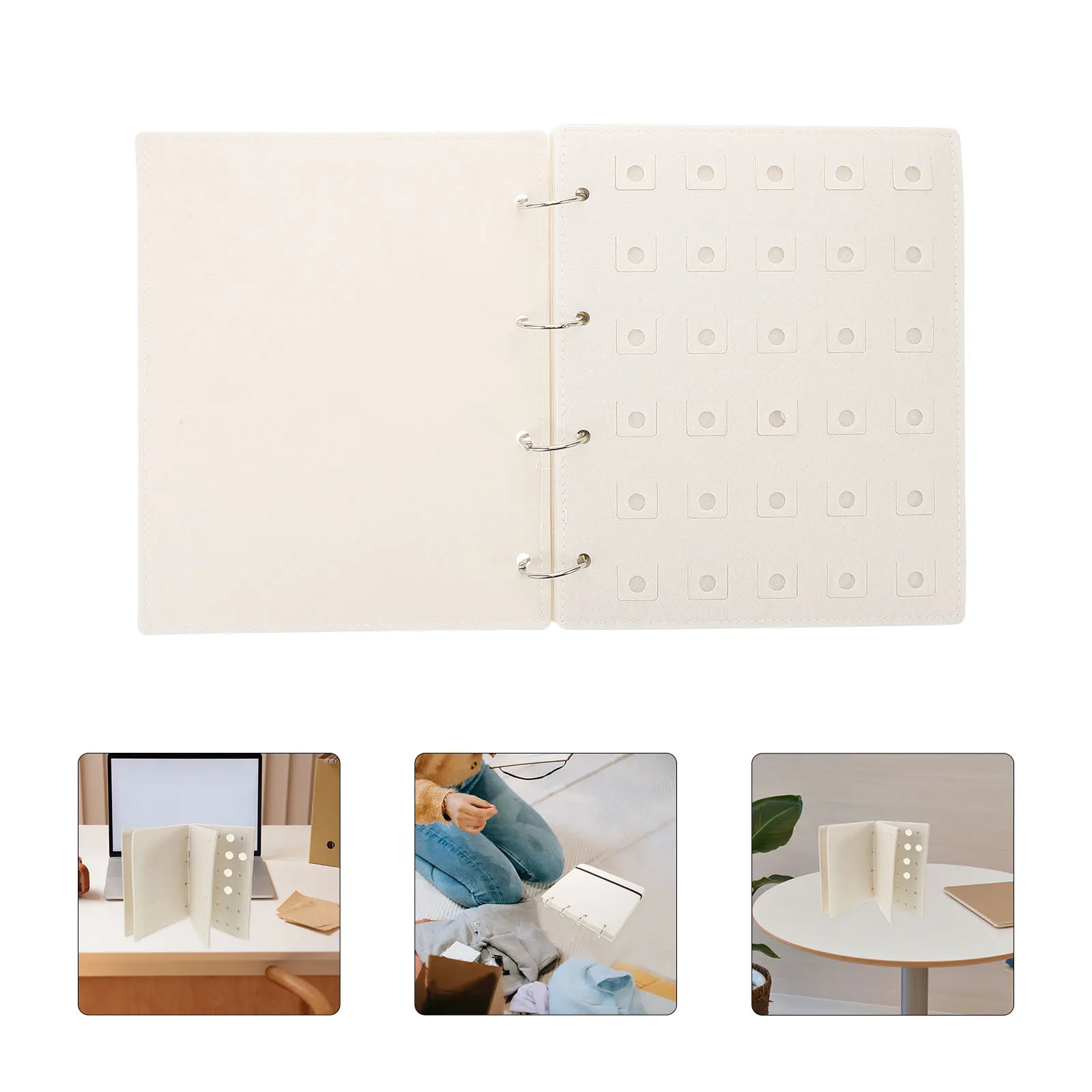 

Shoe Charms Organizer Non Woven Fabric Small Storage Book Shoe Buckle Display Pin Charm Holder Organizer Collector