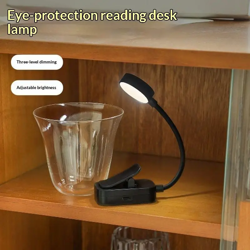 1Pcs Battery Powered Flexible LED Night Light Folding Mini Clip Book Lamp 3 Modes Eye Protection For Bedroom Reading