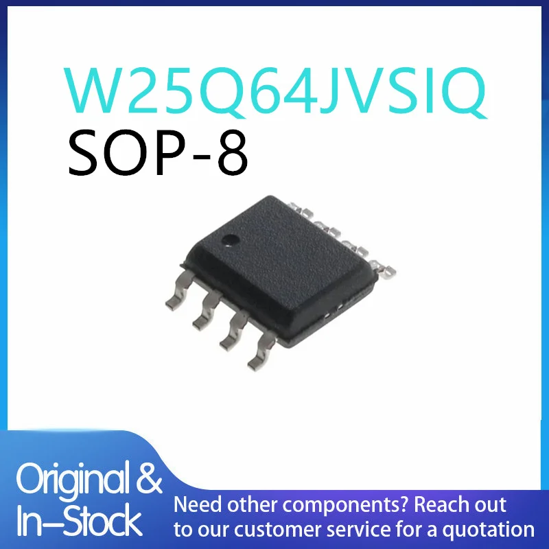 (10piece)New Original 25Q64JVSIQ W25Q64JVSIQ 25Q64JVSSIQ W25Q64JVSSIQ sop-8package