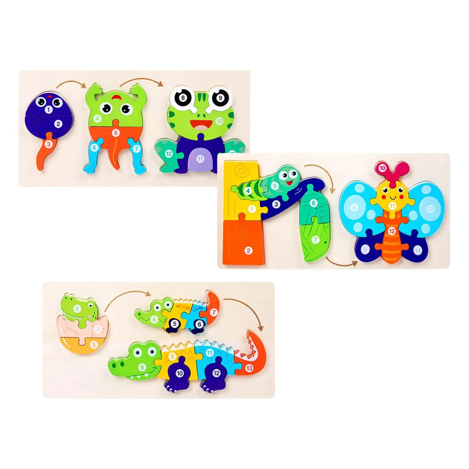 Animla のライフ サイクル パズル 動物の認識 創造性 想像力