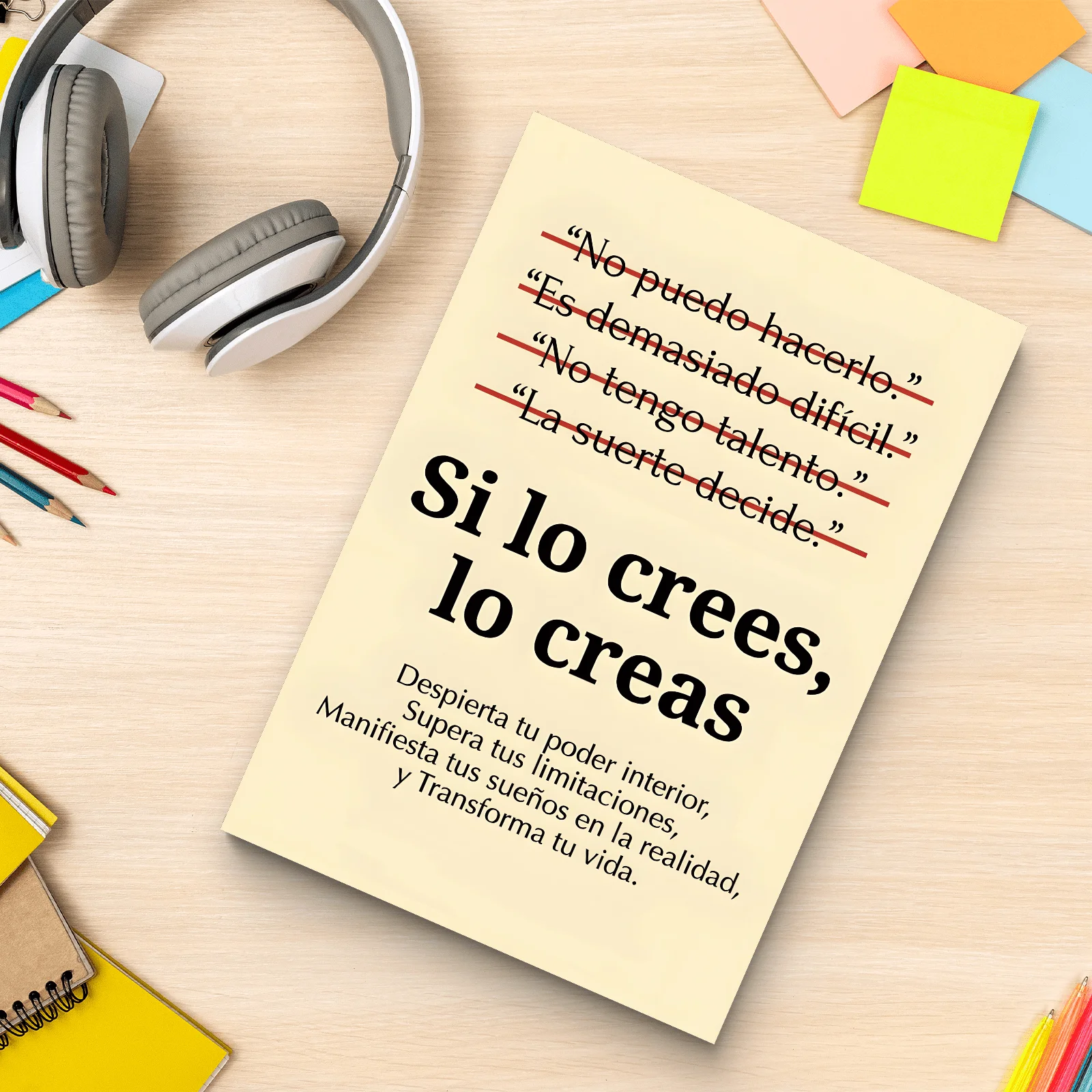 Si lo crees, lo crees: Libro de autoayuda en español para el cambio de mentalidad, la confianza, la manifestación y el pensamiento positivo