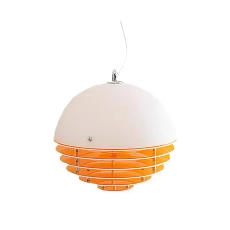 Orange restaurant chandelier bedside bar island Memphis design retro artist ambient light