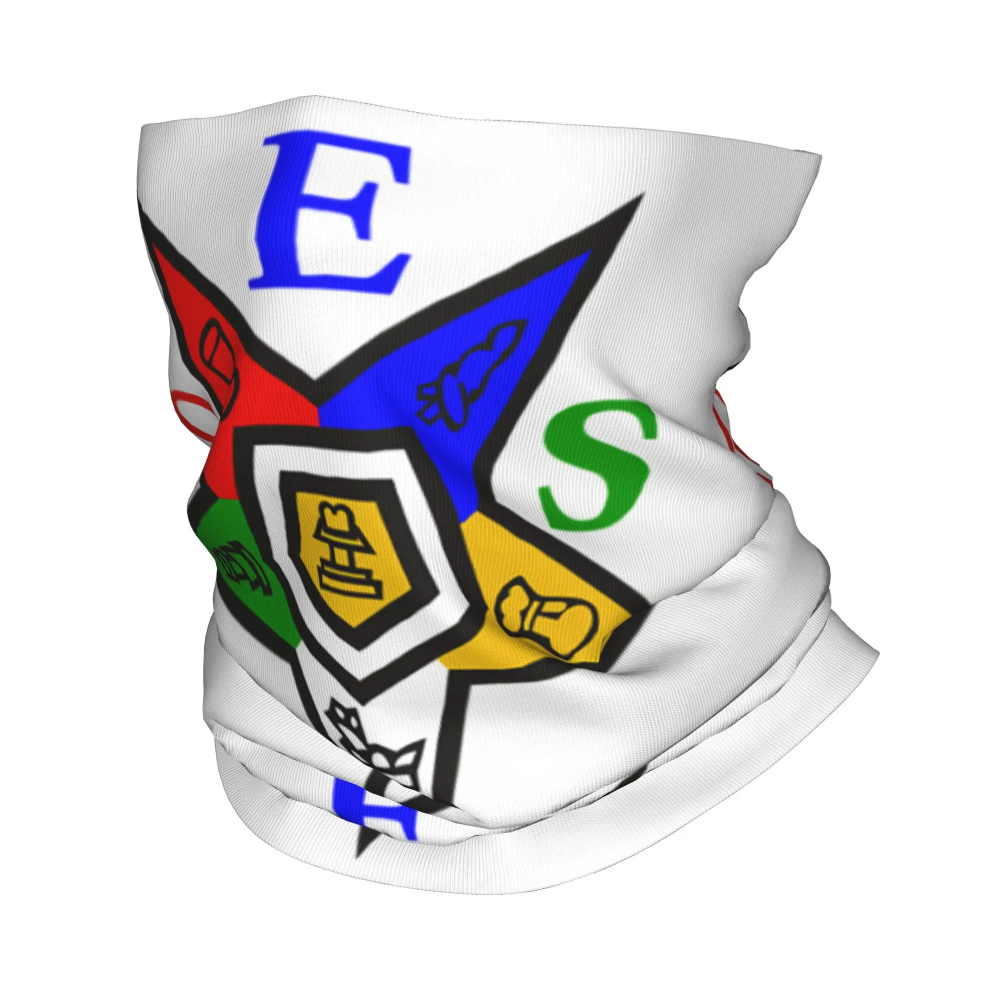 

Custom Order Of The Eastern Star Logo OES Bandana Neck Warmer Women Men Winter Ski Tube Scarf Gaiter Face Cover
