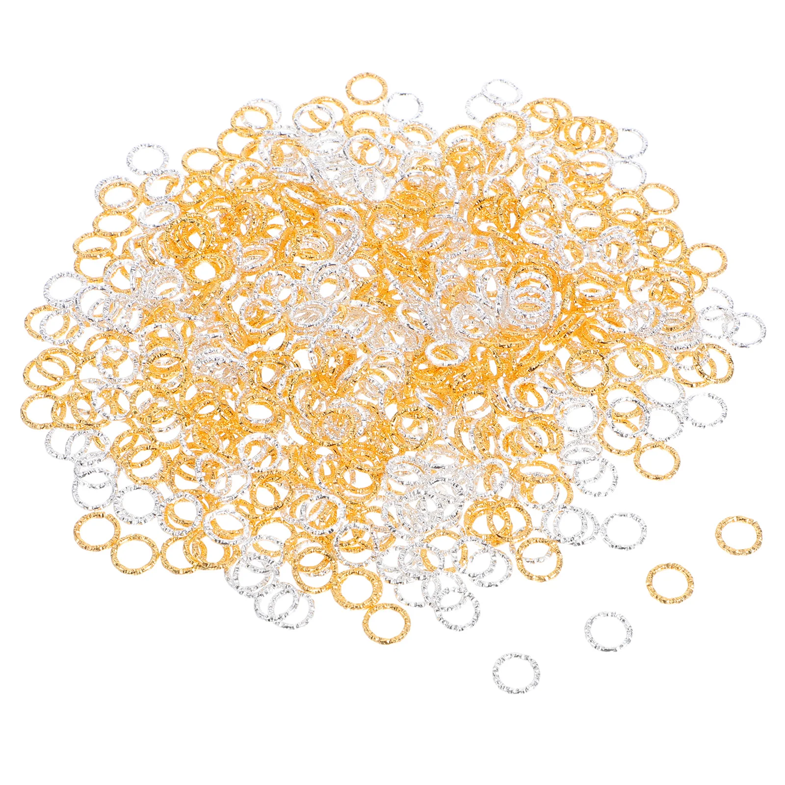 

600pcs Twisted Jump Rings Metal Open Connectors Diy Dangle Earring Jewelry Making Handmade Accessories Silver Golden Split Rings