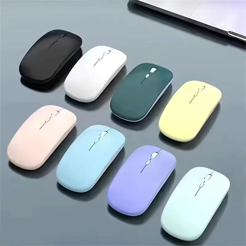 Silent Bluetooth Mouse Ultra-Thin Wireless Mouse Portable Gaming Mice For iPad Huawei Lenovo Android Tablet Notebook PC Computer