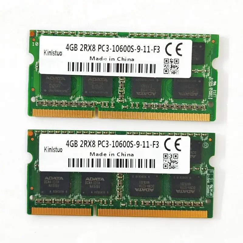 Memória ddr3 4gb 2rx8 1333 sodimm PC3-10600S-9-11-F3 v 204pin dos rams ddr3 4gb 1.5 mhz de kinlstuo do portátil