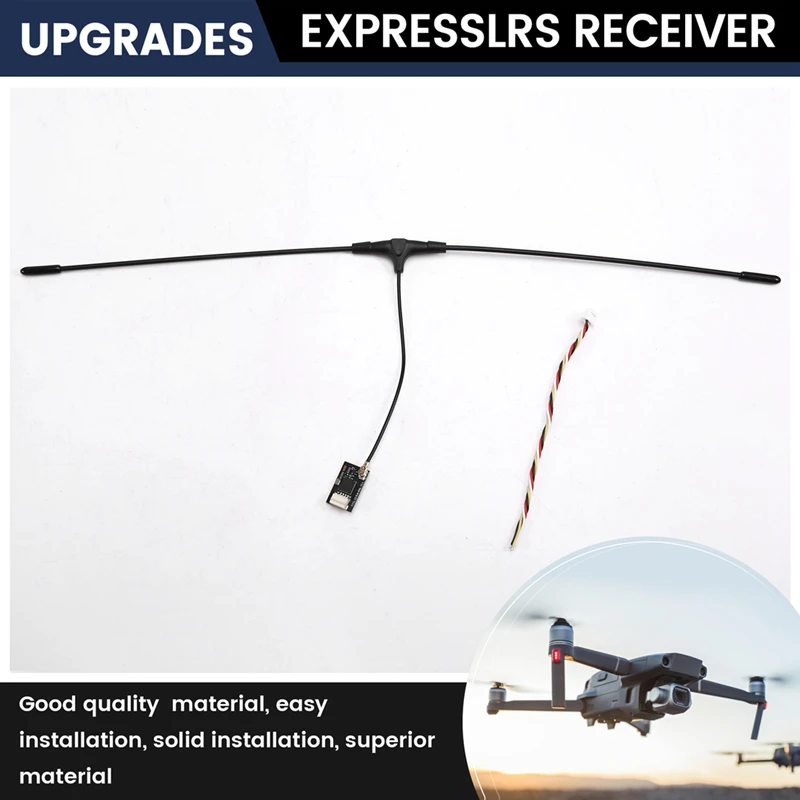 433Mhz Expresslrs Receiver 100Mw ESP32+SX1276+TCXO With T-Type Antenna For RC Racing Drone